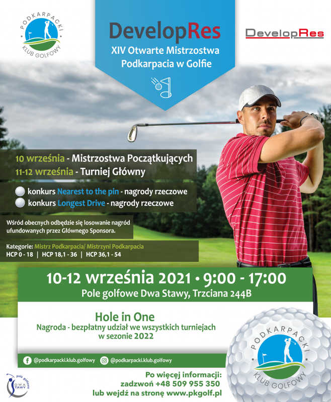 DevelopRes XIV Otwarte Mistrzostwa Podkarpacia w Golfie