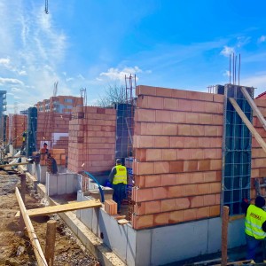 [I etap] Zaawansowanie robót budowlanych - Szeregówki Nowowiejska