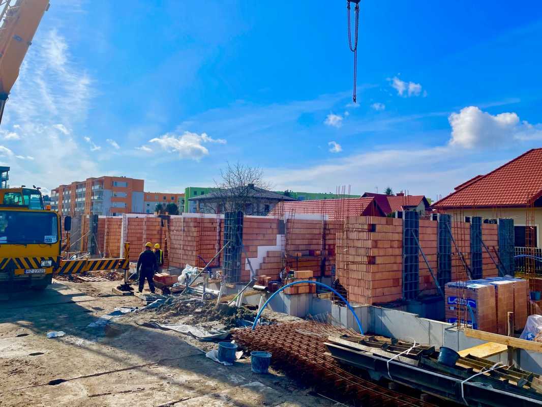 [I etap] Zaawansowanie robót budowlanych - Szeregówki Nowowiejska